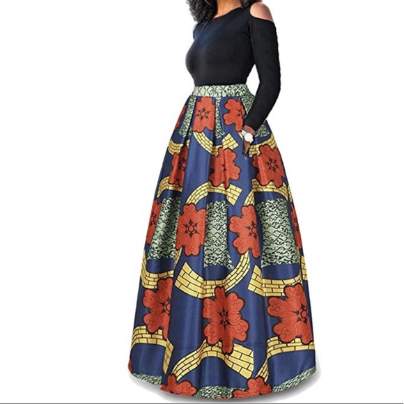 Boutique Skirts Sweet Lady Formal Two Piece Set Maxi Skirt Top